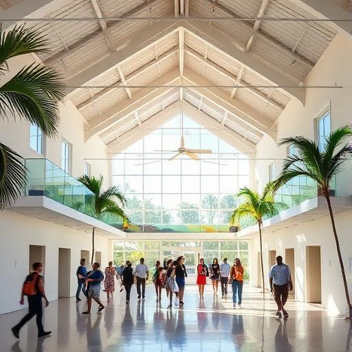 Inside the New Community Centre